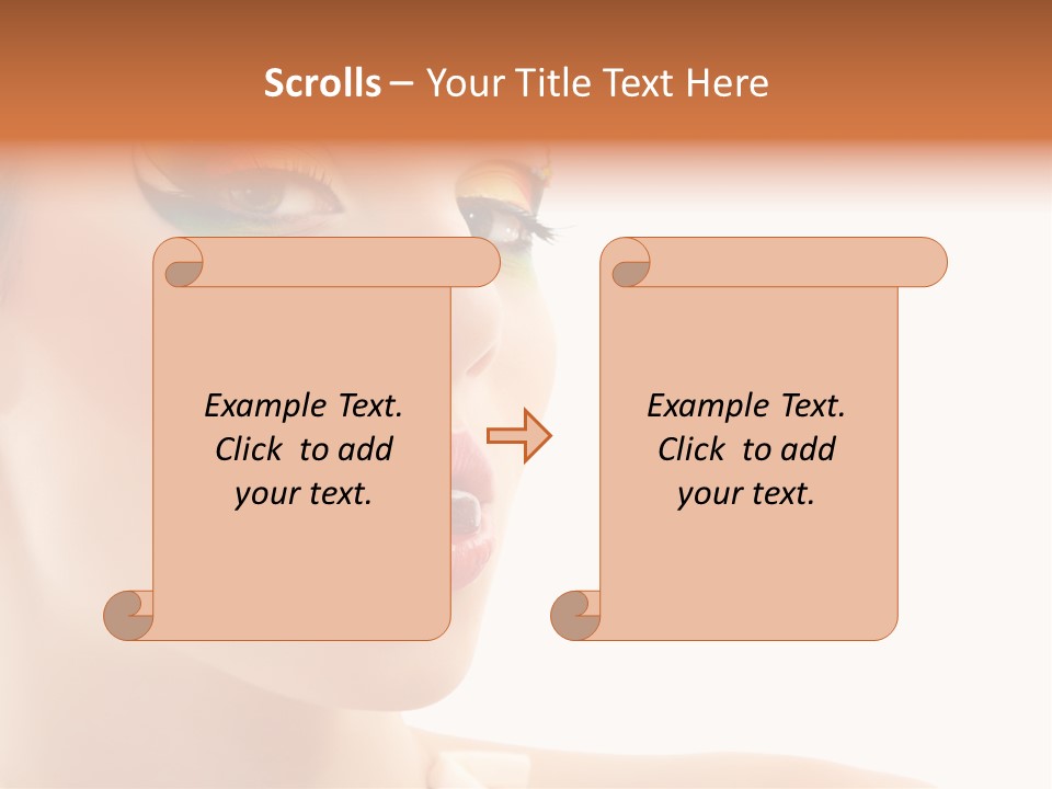 Tasty Fashion Girl PowerPoint Template