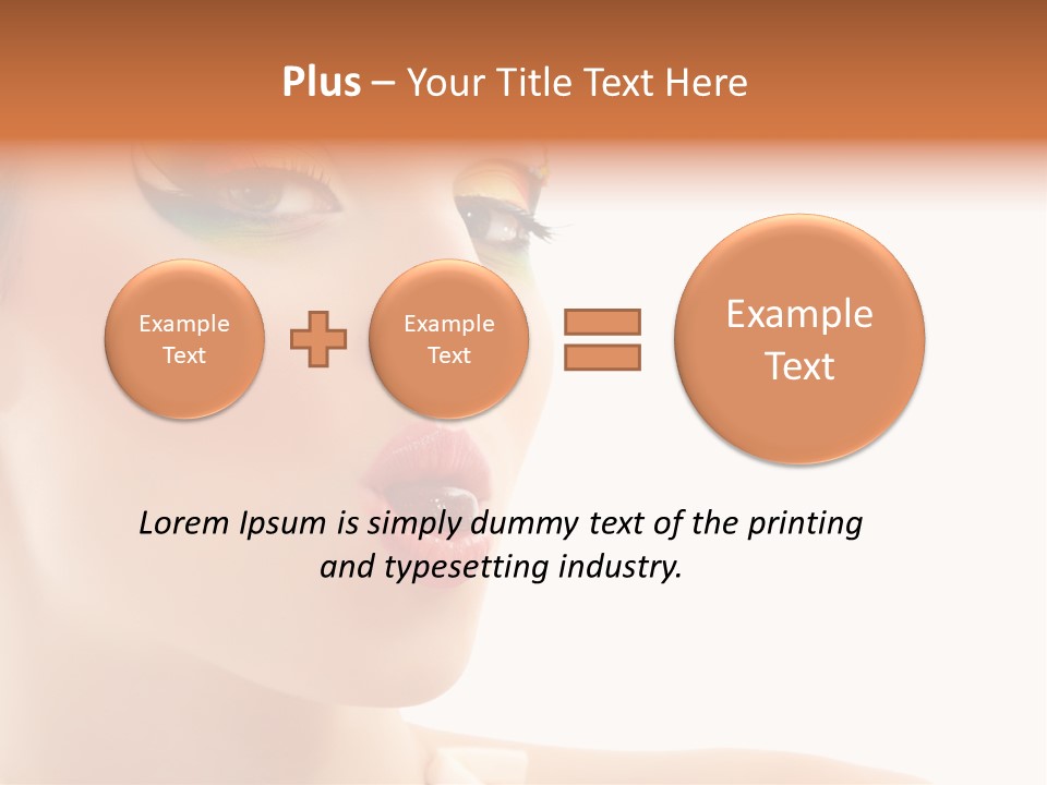 Tasty Fashion Girl PowerPoint Template