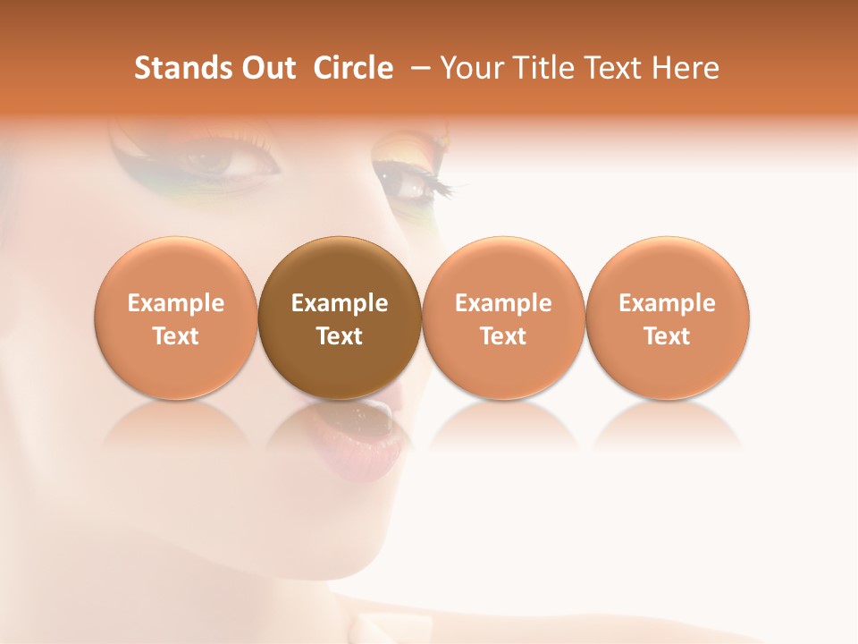 Tasty Fashion Girl PowerPoint Template