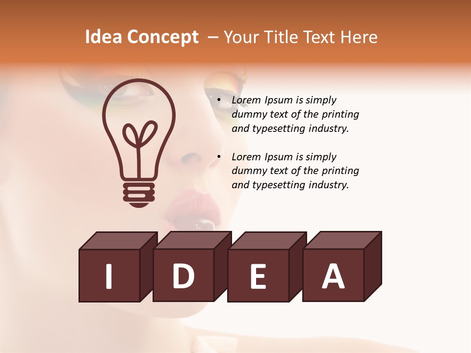 Tasty Fashion Girl PowerPoint Template