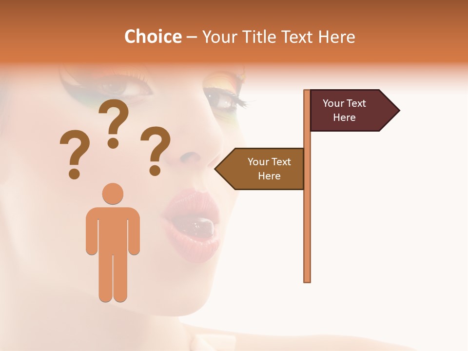 Tasty Fashion Girl PowerPoint Template