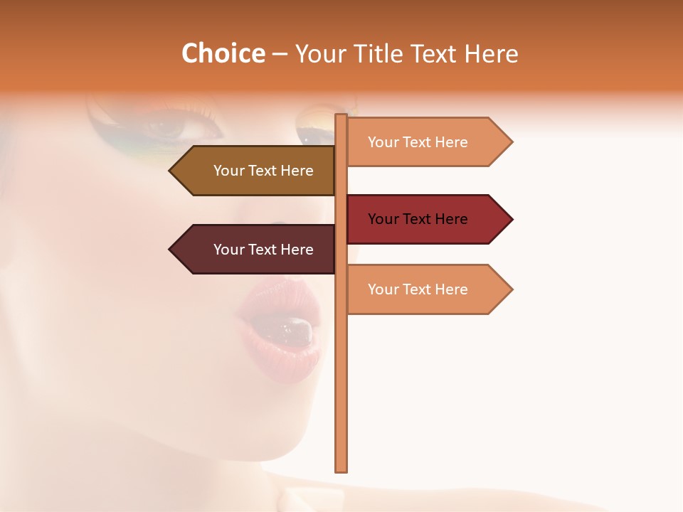 Tasty Fashion Girl PowerPoint Template