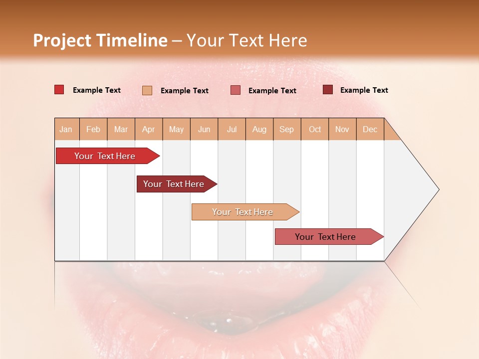 Model Sweet Lips PowerPoint Template