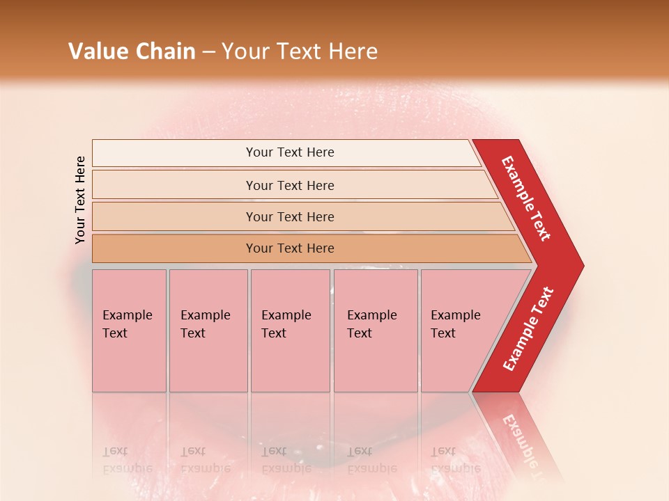 Model Sweet Lips PowerPoint Template