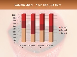 Model Sweet Lips PowerPoint Template