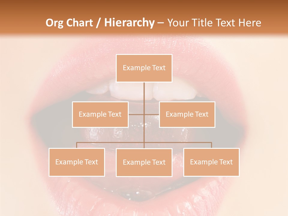 Model Sweet Lips PowerPoint Template