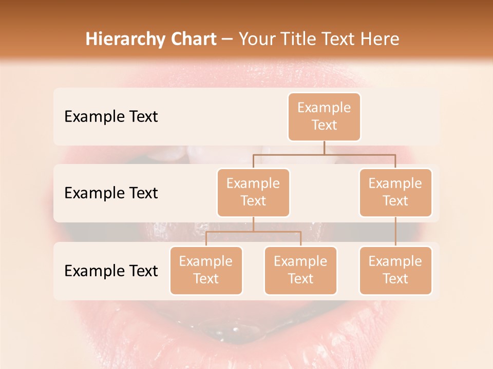 Model Sweet Lips PowerPoint Template