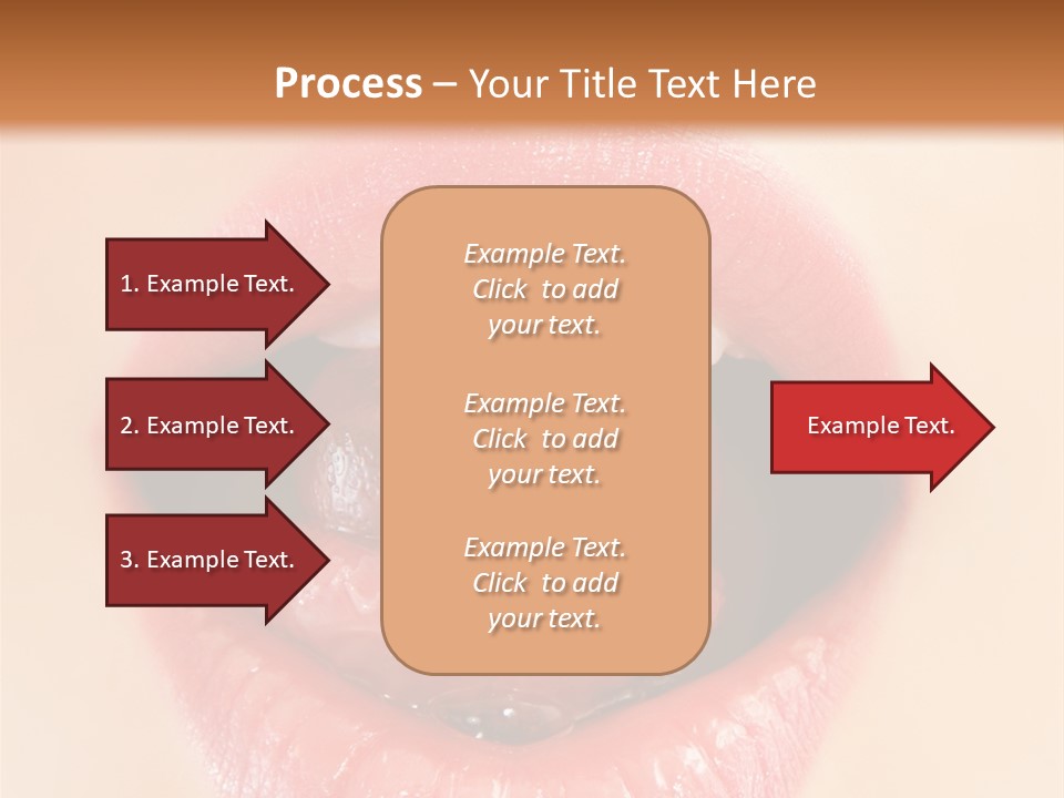 Model Sweet Lips PowerPoint Template