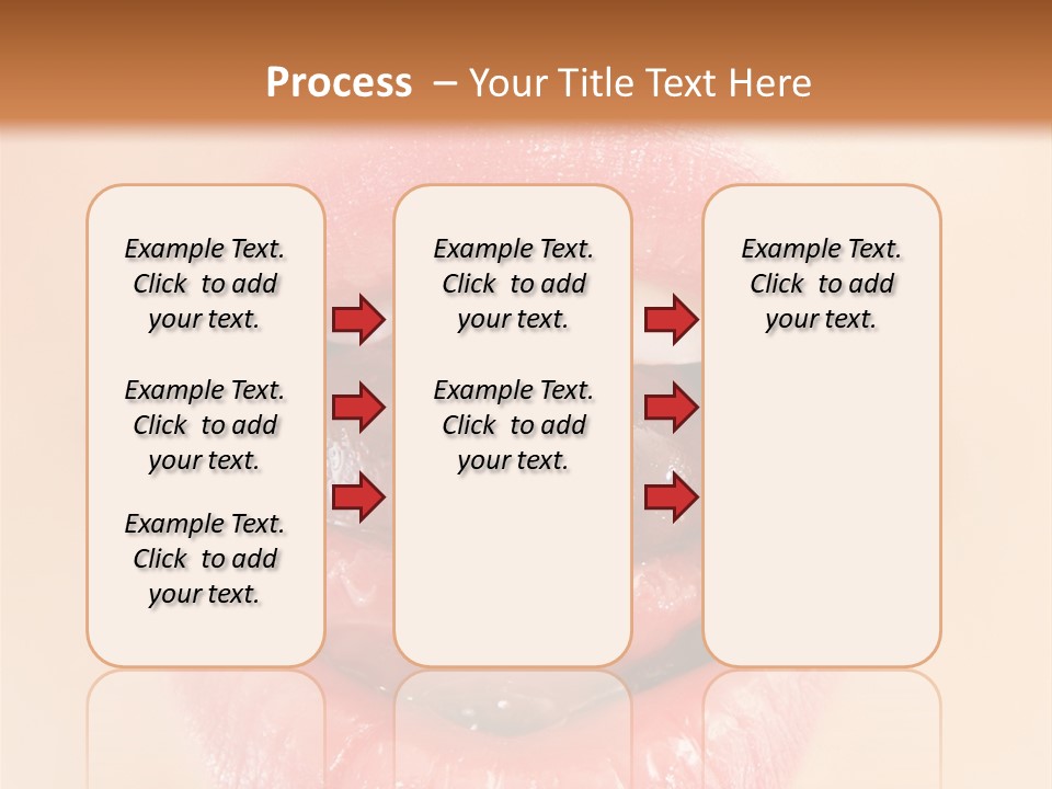 Model Sweet Lips PowerPoint Template