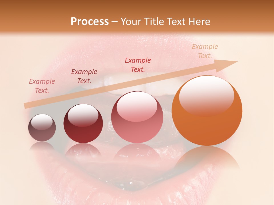 Model Sweet Lips PowerPoint Template