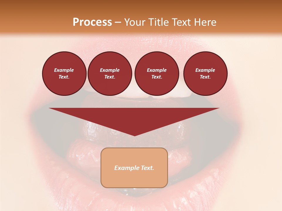 Model Sweet Lips PowerPoint Template