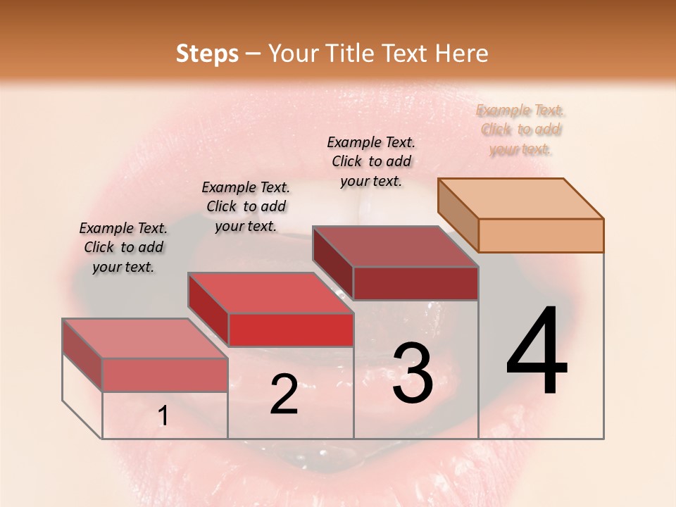Model Sweet Lips PowerPoint Template
