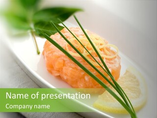 Seafood Detail French PowerPoint Template