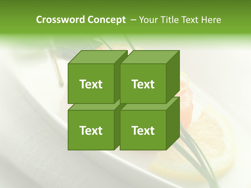 Seafood Detail French PowerPoint Template