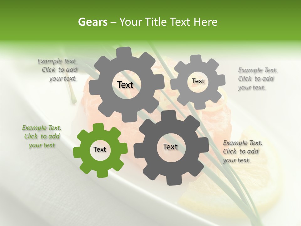 Seafood Detail French PowerPoint Template