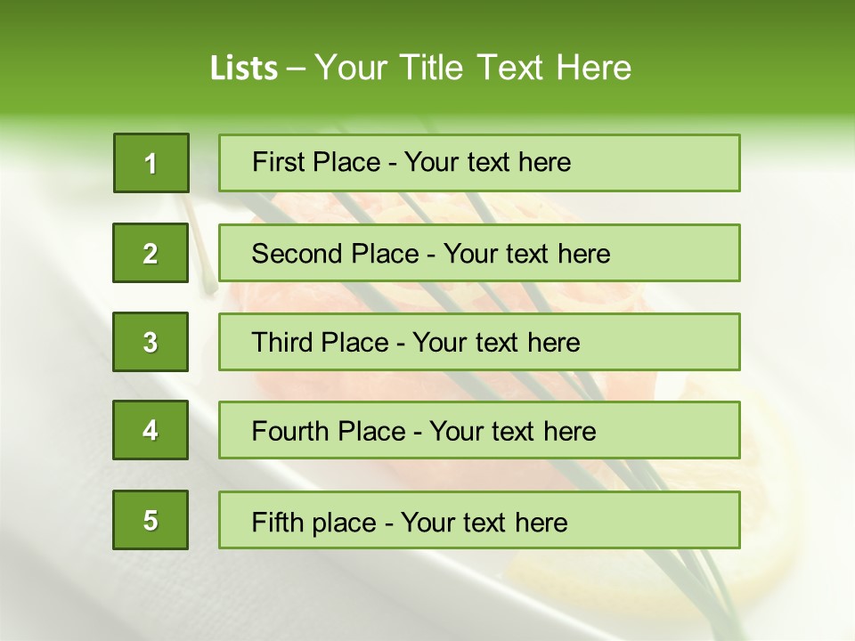 Seafood Detail French PowerPoint Template