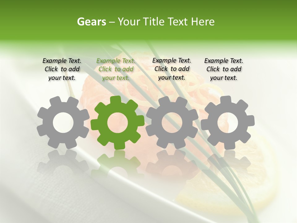 Seafood Detail French PowerPoint Template