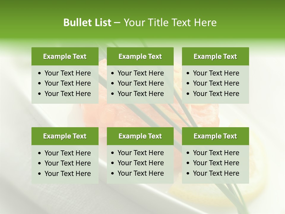 Seafood Detail French PowerPoint Template