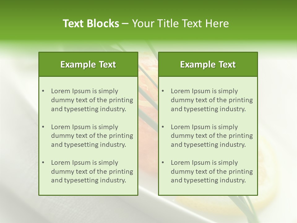 Seafood Detail French PowerPoint Template