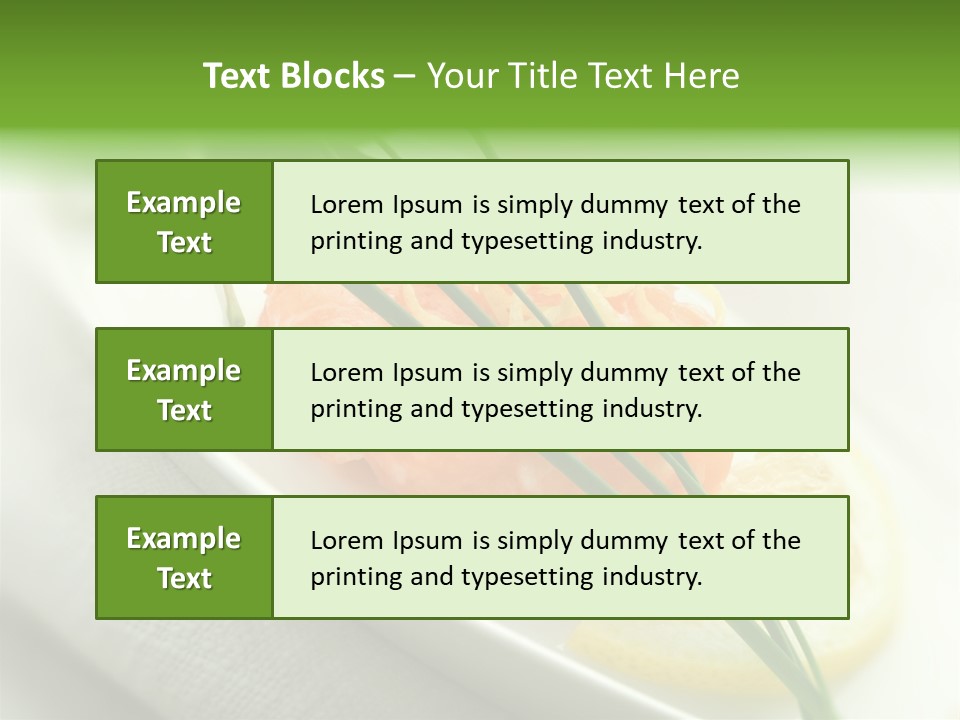 Seafood Detail French PowerPoint Template