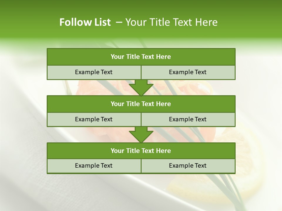 Seafood Detail French PowerPoint Template