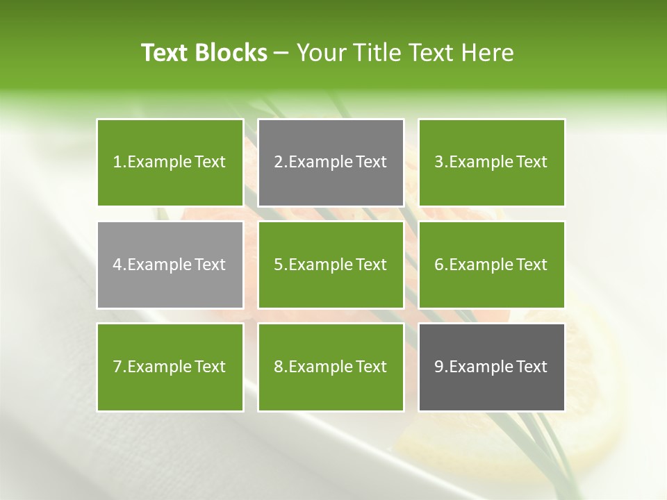 Seafood Detail French PowerPoint Template