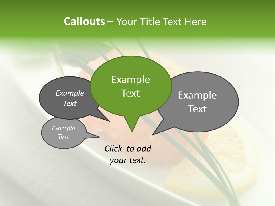 Seafood Detail French PowerPoint Template