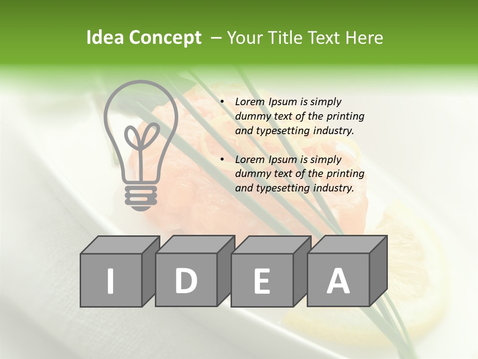 Seafood Detail French PowerPoint Template