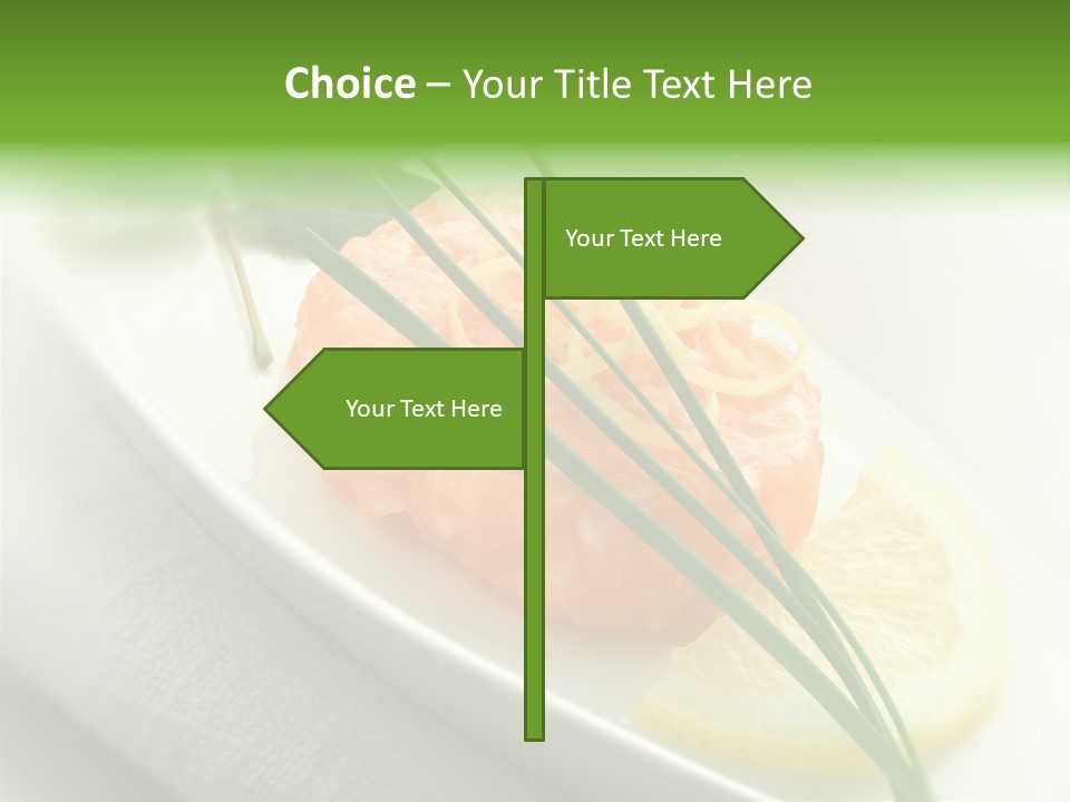 Seafood Detail French PowerPoint Template