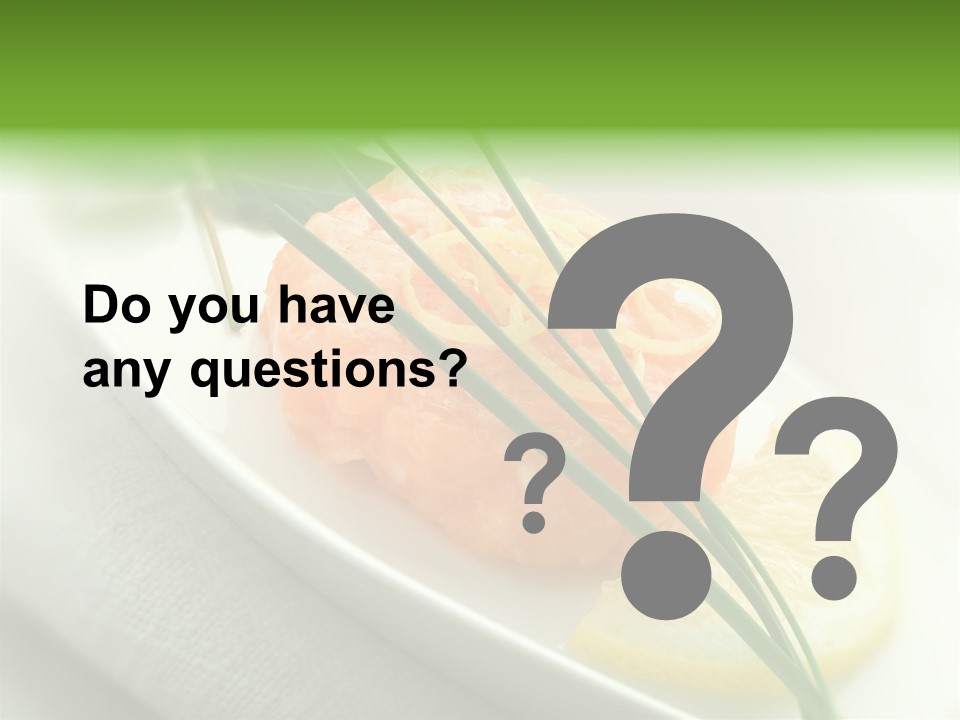 Seafood Detail French PowerPoint Template