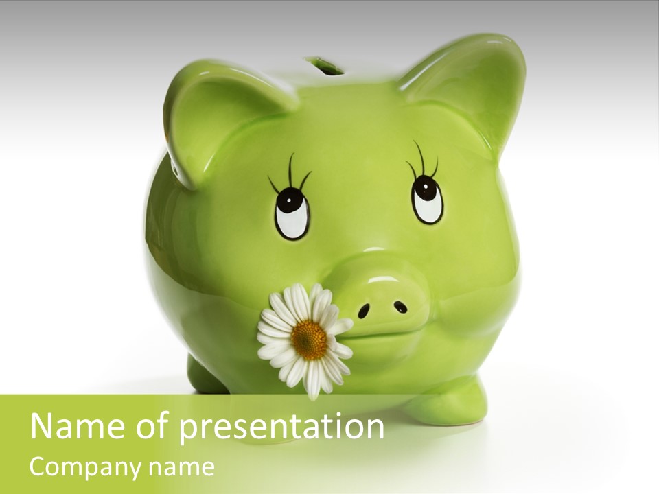 Savings Daisy Wealth PowerPoint Template