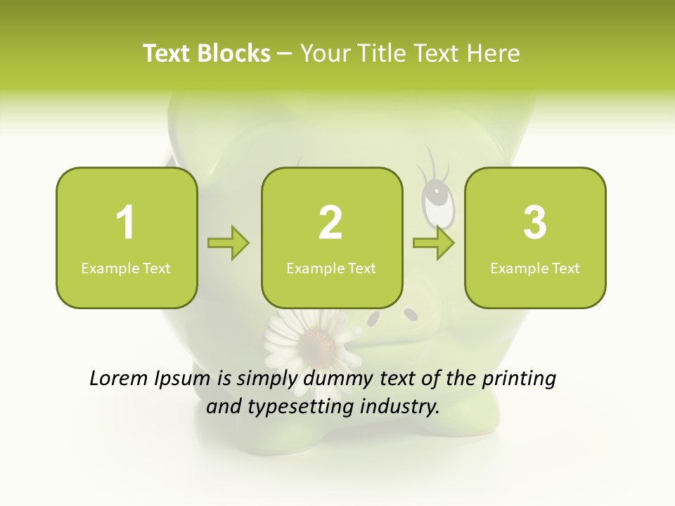 Savings Daisy Wealth PowerPoint Template