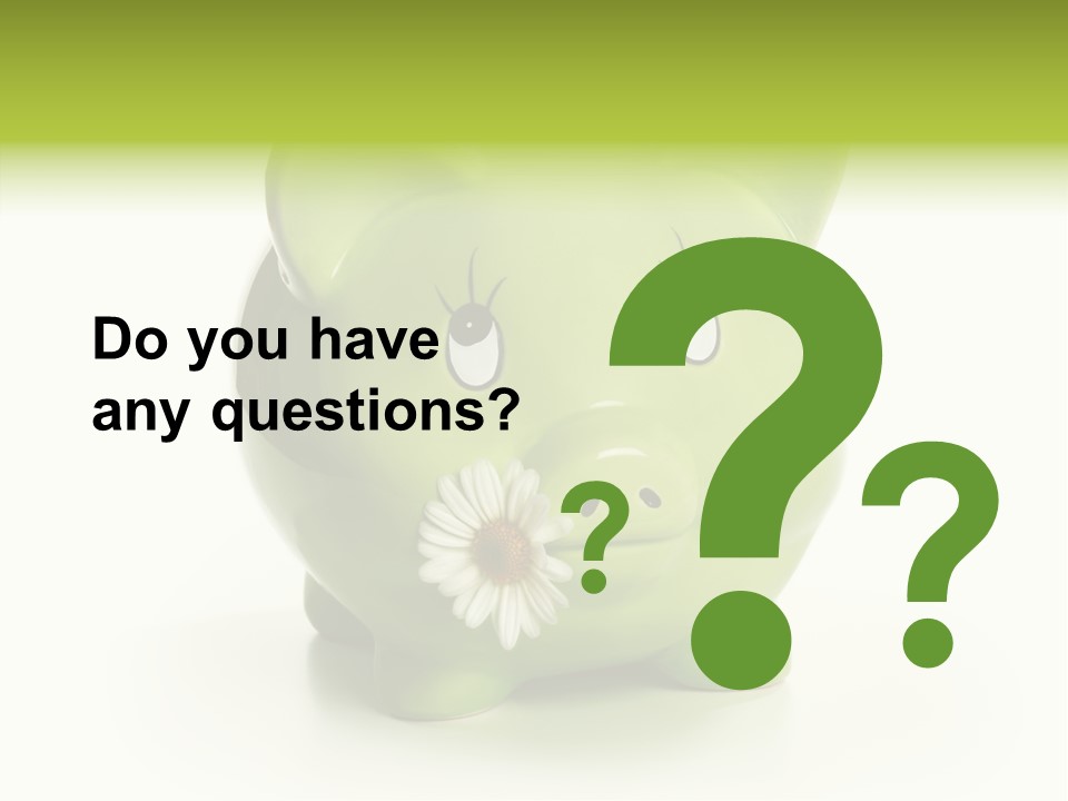 Savings Daisy Wealth PowerPoint Template