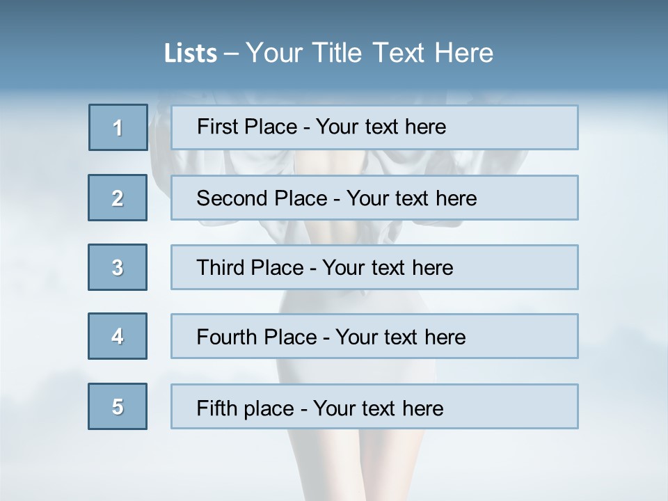 Beauty Legs Person PowerPoint Template