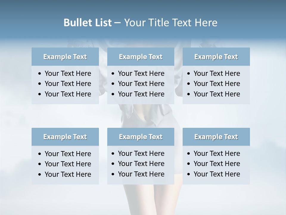 Beauty Legs Person PowerPoint Template