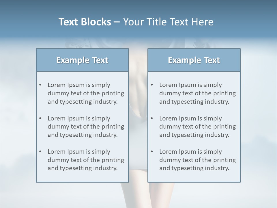 Beauty Legs Person PowerPoint Template