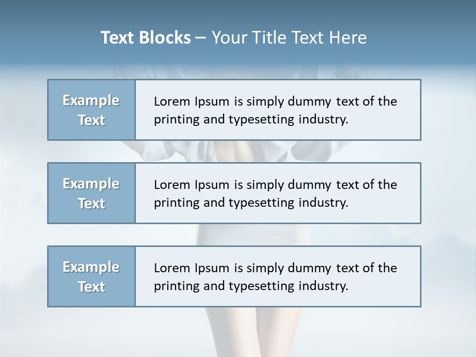 Beauty Legs Person PowerPoint Template