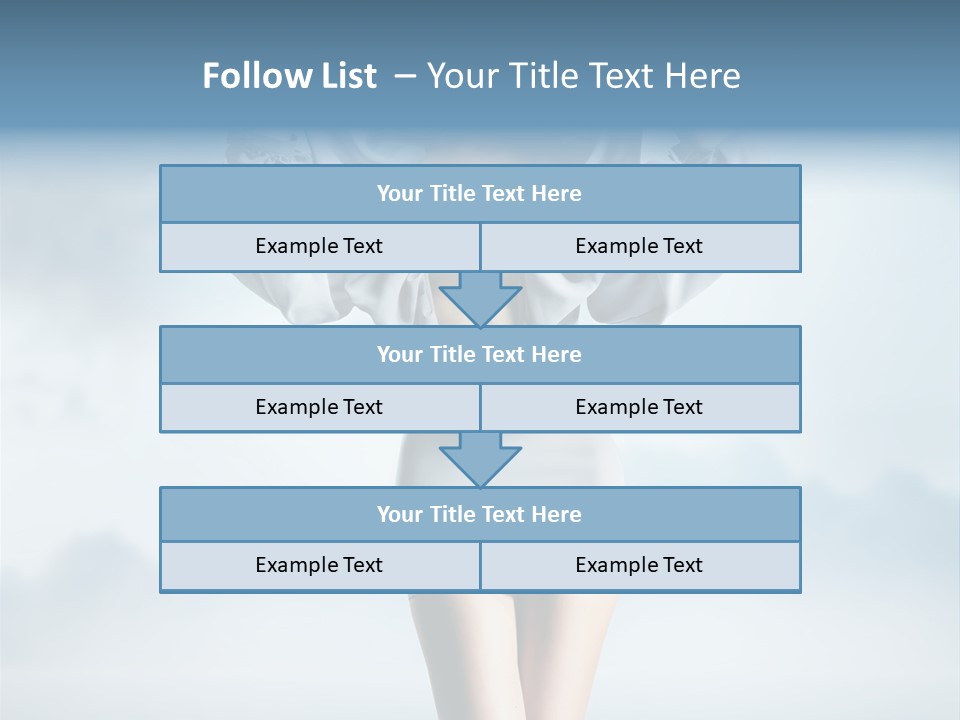 Beauty Legs Person PowerPoint Template