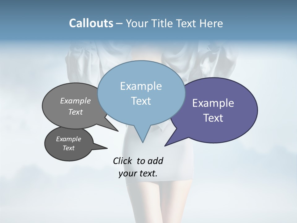 Beauty Legs Person PowerPoint Template