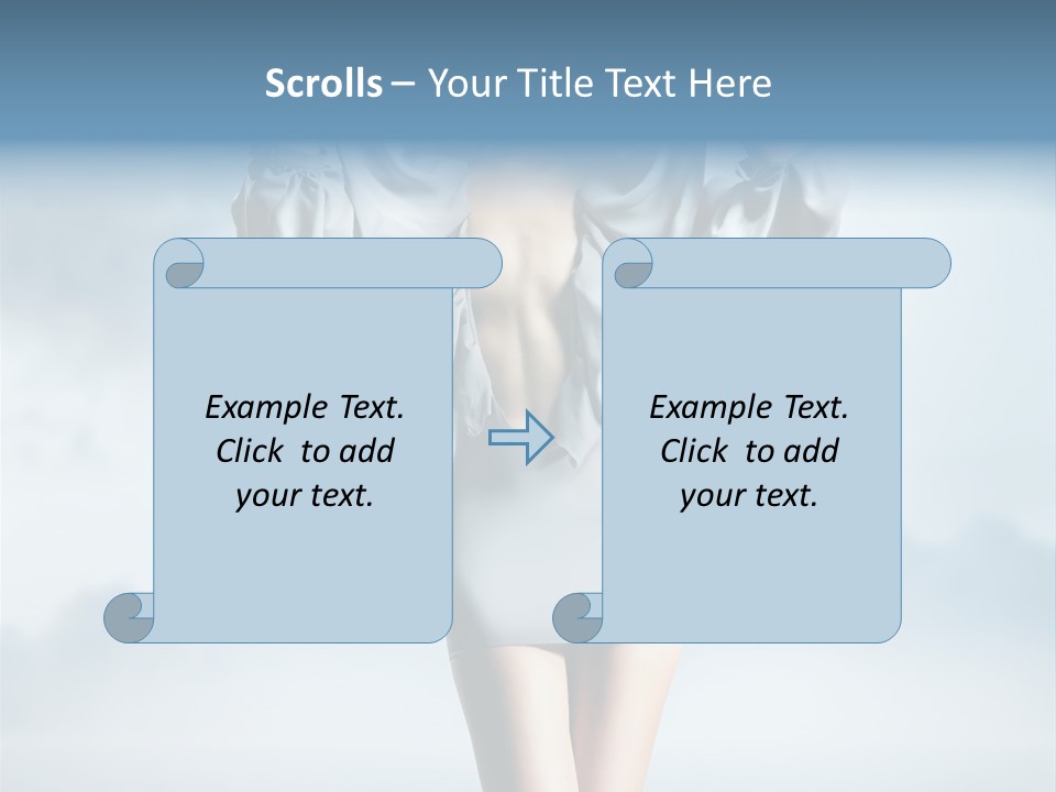 Beauty Legs Person PowerPoint Template