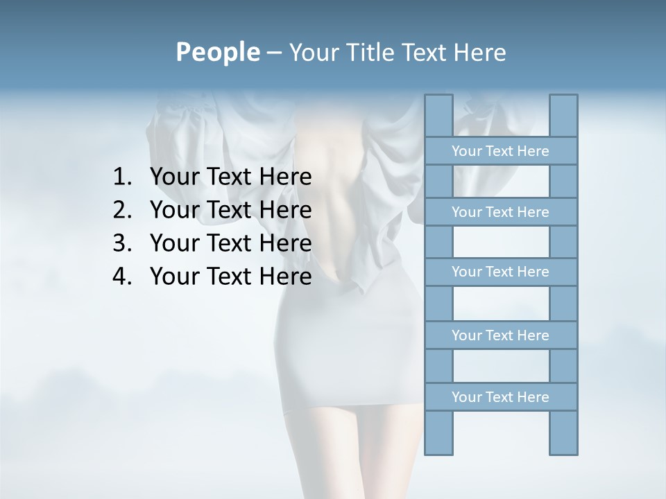 Beauty Legs Person PowerPoint Template