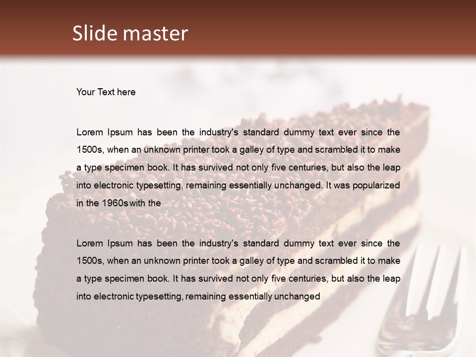 Fork Food Sweet PowerPoint Template