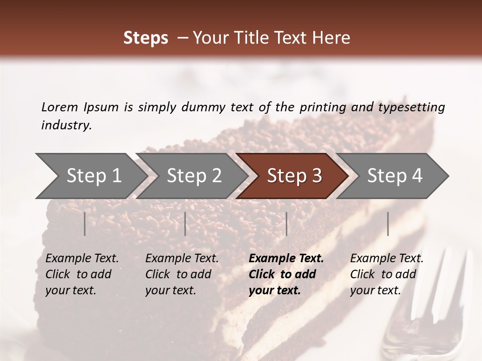 Fork Food Sweet PowerPoint Template