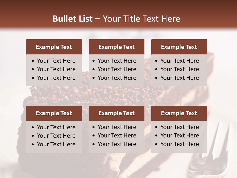 Fork Food Sweet PowerPoint Template