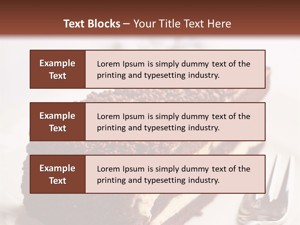 Fork Food Sweet PowerPoint Template