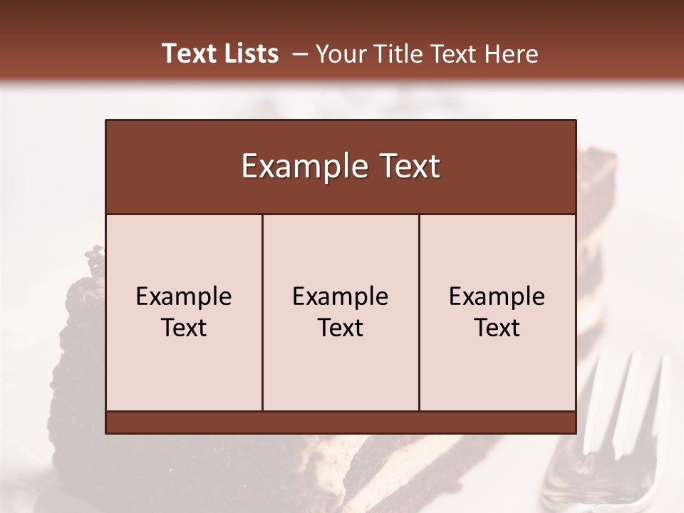 Fork Food Sweet PowerPoint Template