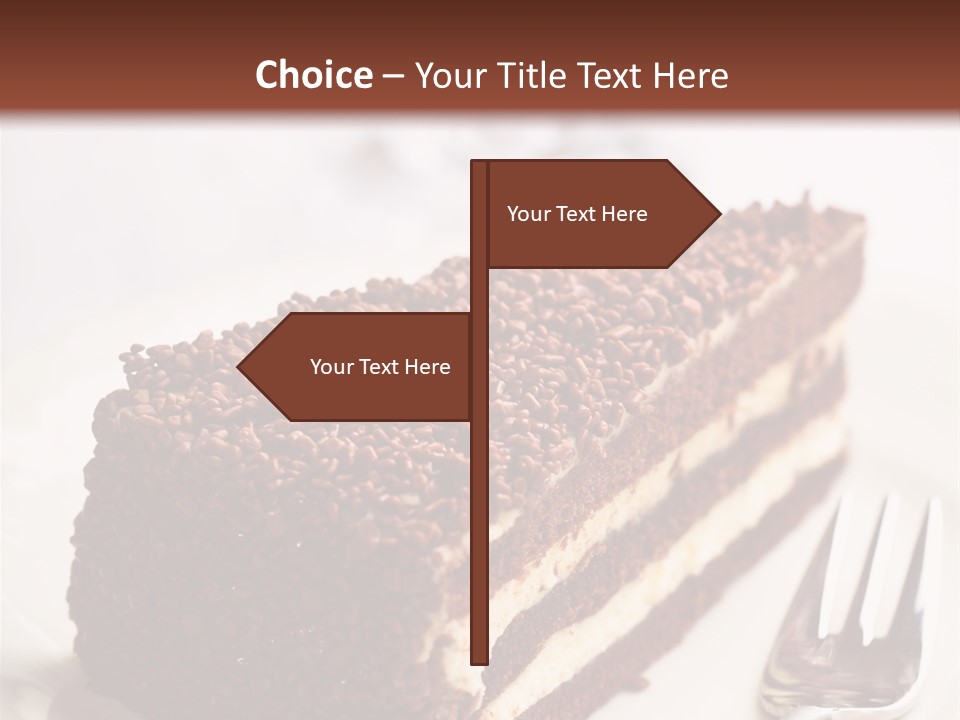 Fork Food Sweet PowerPoint Template