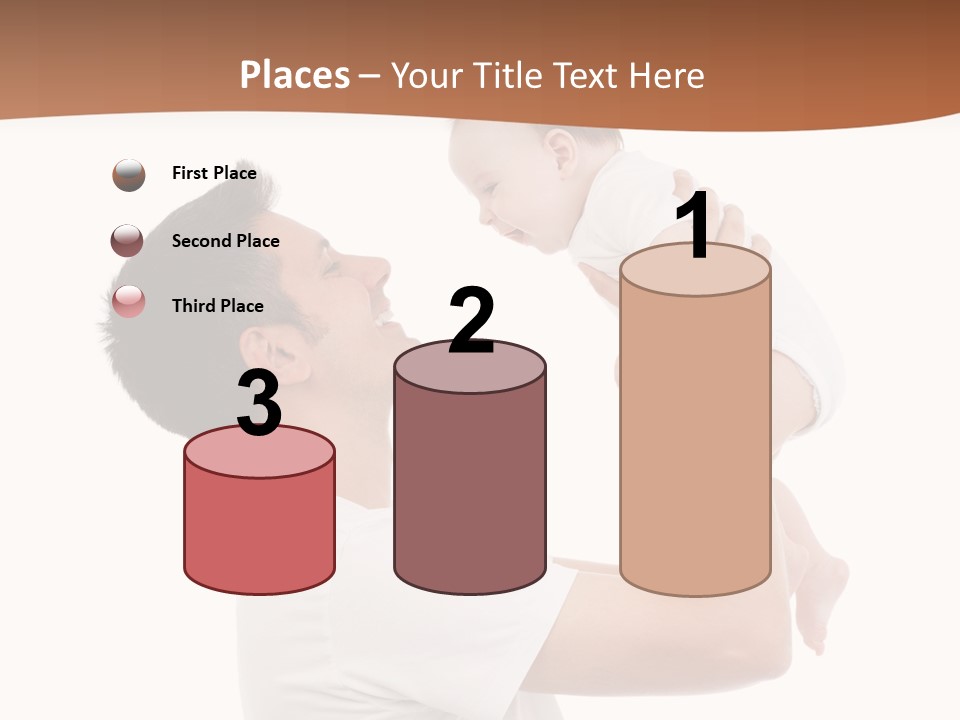 Gray Isolated On White Son PowerPoint Template