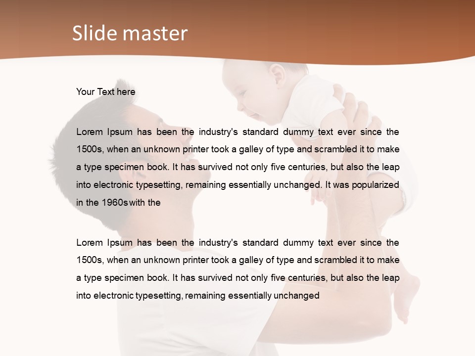 Gray Isolated On White Son PowerPoint Template