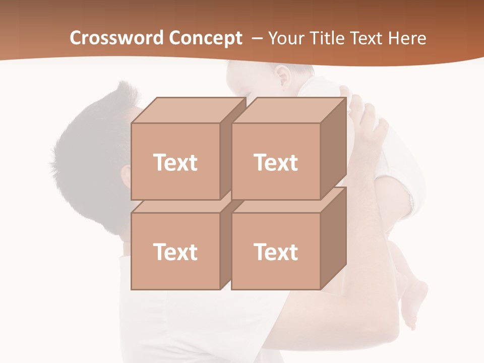 Gray Isolated On White Son PowerPoint Template